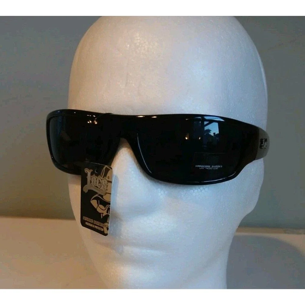 LOCS  OG Gangster  BLACK Sunglasses Biker Shades Hardcore
